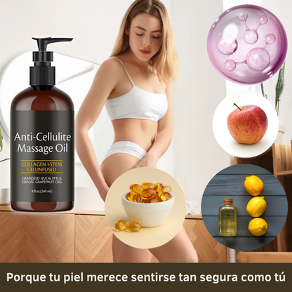 Aceite anti-celulitis - Reduce la celulitis hasta en un 68 %, mejora la textura y elasticidad corporal - ¡Gran promo lleva 2 unidades!