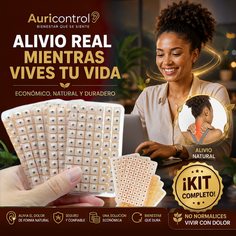 Balines Auricontrol - Alivio del dolor crónico, funciona mientras vives tu vida, económico y duradero - ¡Kit completo!