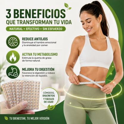 Balines de auriculoterapia ¡Tratamiento y seguimiento durante 90 días! - Regula el metabolismo, disminuye la ansiedad y reduce tallas rápidamente