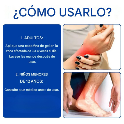 2x1 Gel Clear Zal para articulaciones y musculos - Reduce la inflamación, mejora la circulación y elimina el dolor en minutos - ¡Paga 1 y llega el segundo gratis!