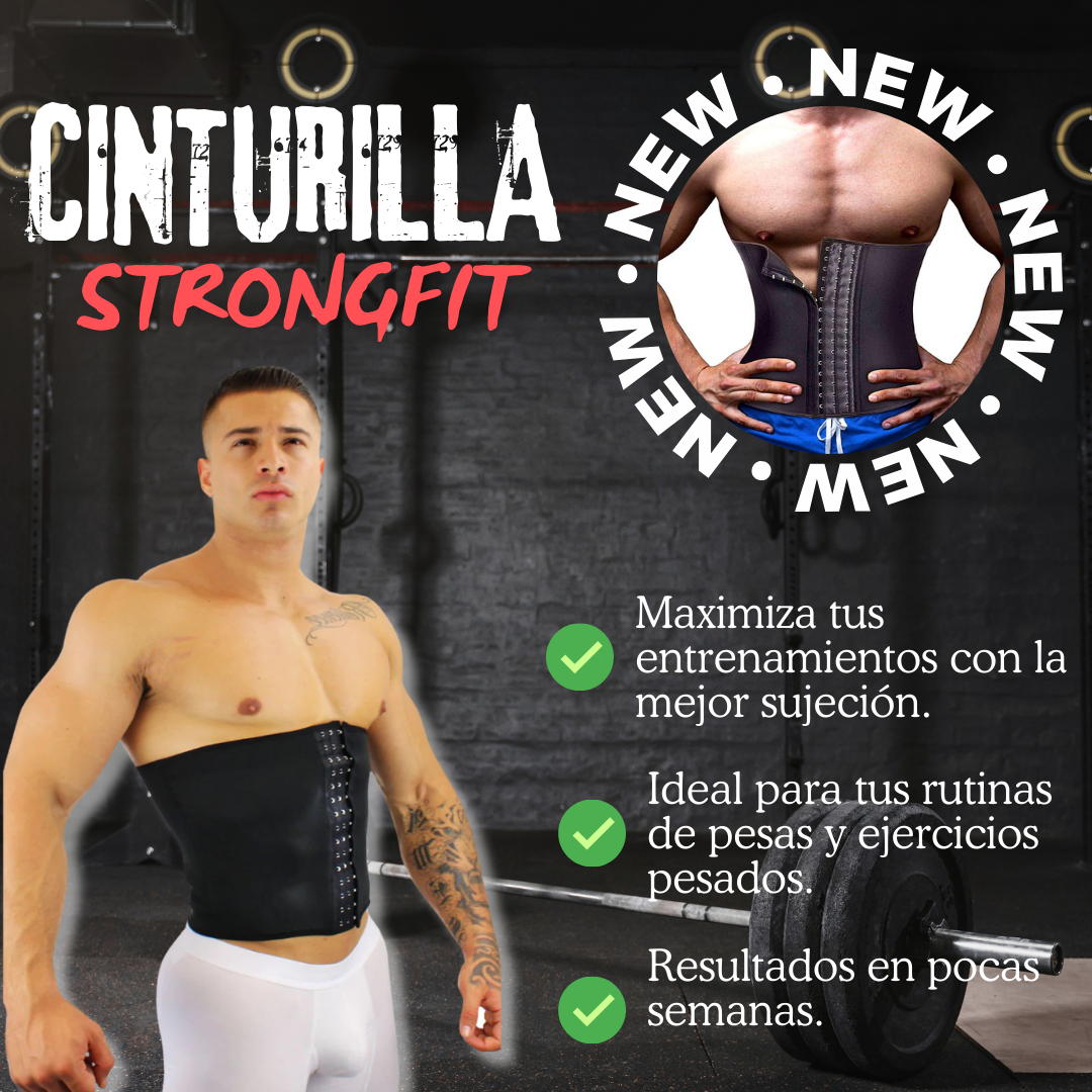 Cinturilla strongfit - ayuda a comprimir la zona abdominal, mejora la postura y optimiza mejores resultados - ¡Bajas de peso mucho más rápido!